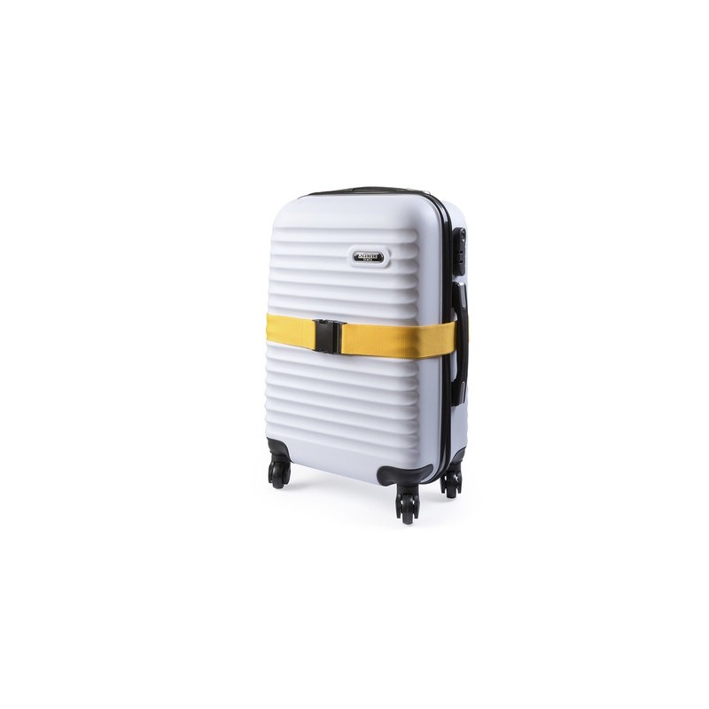 Sangle de Bagage Personnalisée Publicitaire Ripley Matières : polyester Couleurs : blanc cadeau entreprise pas cher