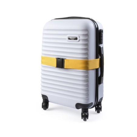 Sangle de Bagage Personnalisée Publicitaire Ripley Matières : polyester Couleurs : jaune livraison express 24h 48h