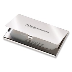 Etui en métal élégant et pratique personnalisé pas cher - STANWELL Matières : métal Couleurs : argenté mat goodies publicitaire 