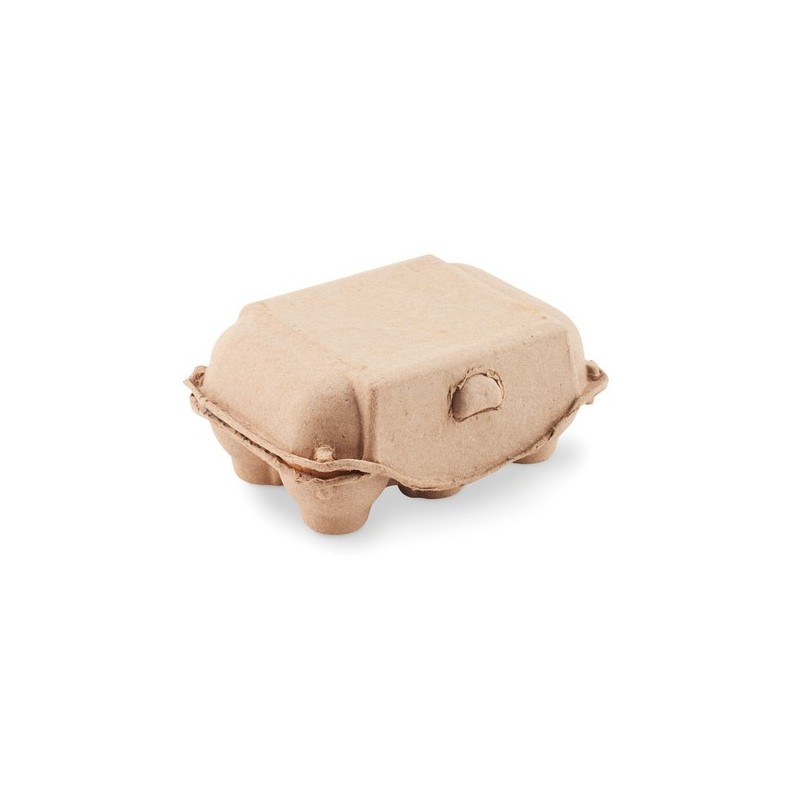 Cadeau Publicitaire Unique - Craies Éco-responsables en Boîte à Œufs TAMAGO Matières : craie Couleurs : beige personnalisable av