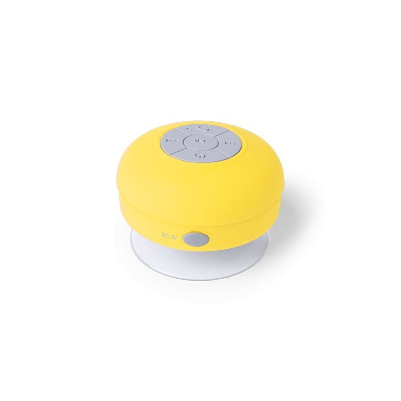 Haut-Parleur Bluetooth Pratique Personnalisé - Son Puissant Rariax Couleurs : jaune personnalisable avec votre logo