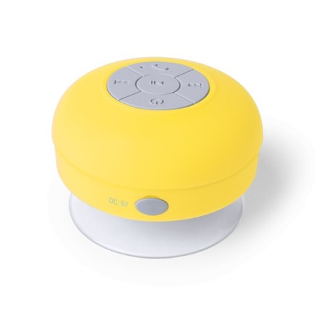 Haut-Parleur Bluetooth Pratique Personnalisé - Son Puissant Rariax Couleurs : jaune personnalisable avec votre logo