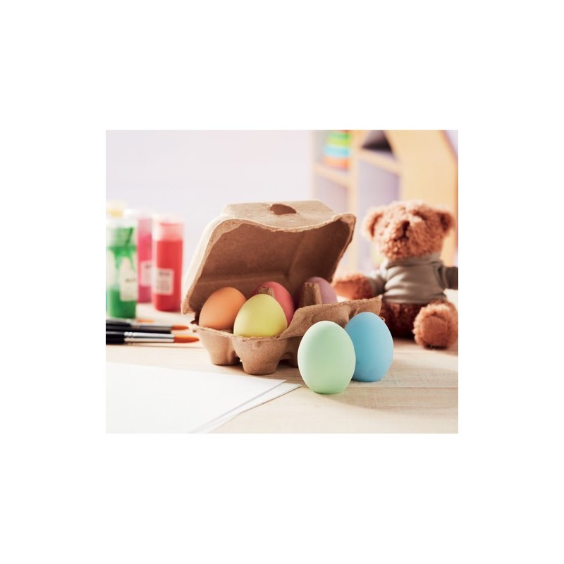 6 Craies Originales en Boîte à Œufs TAMAGO