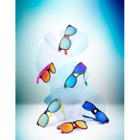 Lunettes de Soleil Personnalisées à Protection Style Éco-responsable pas cher Gredel Couleurs : bleu personnalisable avec votre 