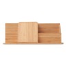 Chargeur sans fil de bureau personnalisé pas cher GROOVY Matières : bambou Couleurs : bois personnalisable avec votre logo