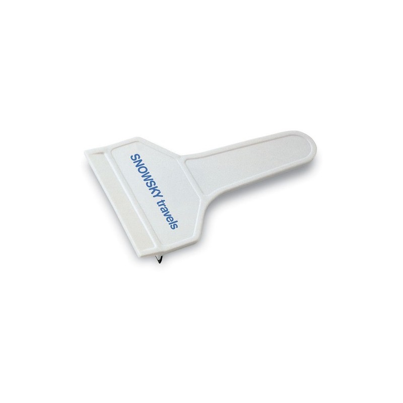 Grattoir en plastique personnalisé  - FINCLEY Matières : polystyrène (PS) Couleurs : blanc cadeau entreprise pas cher
