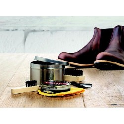 Nécessaire à chaussures premium personnalisé - TORTON Matières : métal Couleurs : argenté brillant goodies publicitaire événemen
