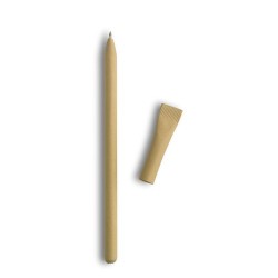 Stylo bille  et personnalisé en plastique recyclé - ARTEL Matières : papier Couleurs : beige personnalisable avec votre logo