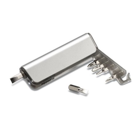 Support multi-outils pratique et torche efficace - ALUTOOL Matières : aluminium Couleurs : gris transparent