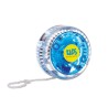 Yo-yo clignotant rouge lumineux personnalisé - FLASHYO Matières : polystyrène (PS) Couleurs : bleu cadeau entreprise pas cher