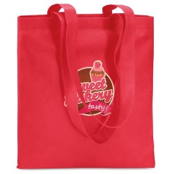 Sac de shopping  et pratique personnalisable - TOTECOLOR Matières : polypropylène (PP) Couleurs : rouge livraison express 24h 48