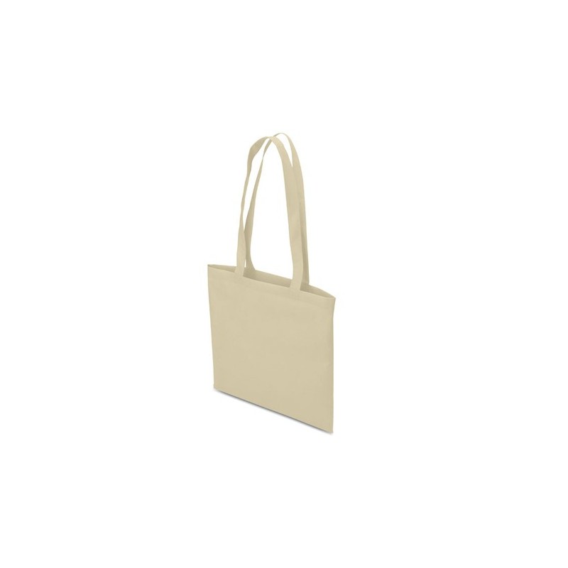 Sac de shopping  et pratique personnalisable - TOTECOLOR Matières : polypropylène (PP) Couleurs : ivoire objet promo petit budge