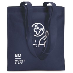 Sac de shopping  et pratique personnalisable - TOTECOLOR Matières : polypropylène (PP) Couleurs : bleu impression haute définiti