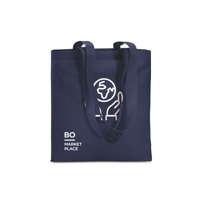 Sac de shopping  et pratique personnalisable - TOTECOLOR Matières : polypropylène (PP) Couleurs : bleu impression haute définiti