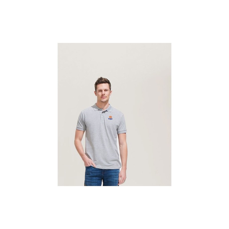 Polo personnalisé homme en polycoton 200g - PRIME MEN Matières : PET Taille textile : 4XL Couleurs : bleu royal goodies publicit