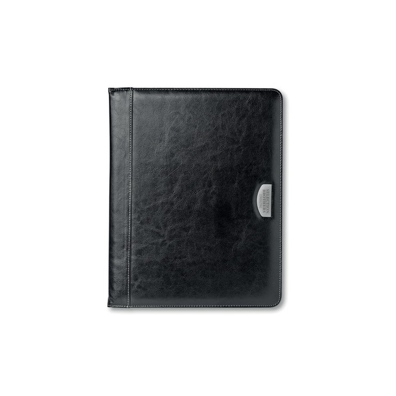 Porte-documents A4 Personnalisé BUSWE BIG Matières : PU Couleurs : noir goodies publicitaire événementiel