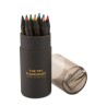 Crayons de Couleurs Noirs Personnalisés - BLOCKY Matières : papier Couleurs : noir cadeau entreprise pas cher