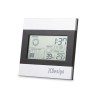 Station météo personnalisée noire et argent RIPPER Matières : ABS Couleurs : argenté mat personnalisable avec votre logo