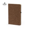 Bloc-notes personnalisé pas cher Glampex Matières : liège Couleurs : marron personnalisable avec votre logo