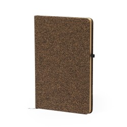 Bloc-notes personnalisé pas cher Glampex Matières : liège Couleurs : marron cadeau entreprise pas cher