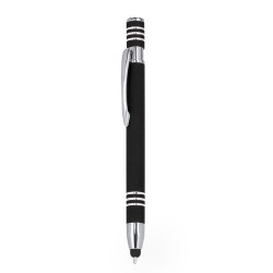 Stylet bille personnalisé pas cher Harkin Matières : caoutchouc Couleurs : rouge marquage laser ultra précis