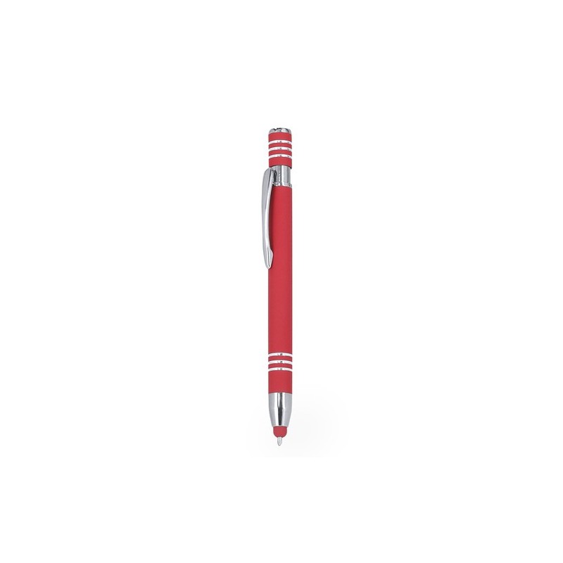 Stylet bille personnalisé pas cher Harkin Matières : caoutchouc Couleurs : vert impression logo haute qualité