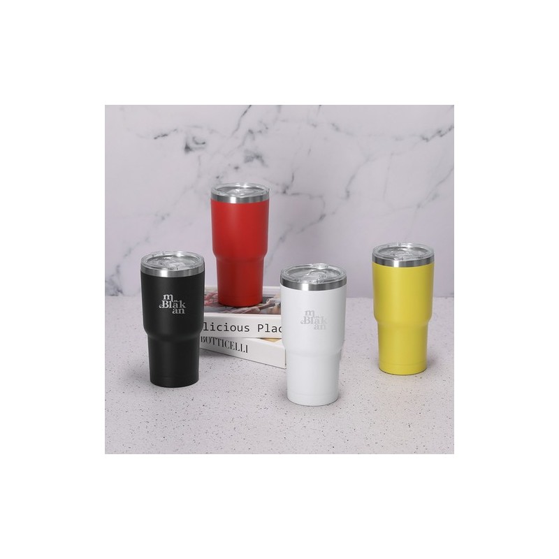 Verre thermique personnalisé pas cher Haftal Matières : acier inoxydable Couleurs : jaune cadeau affaires élégant