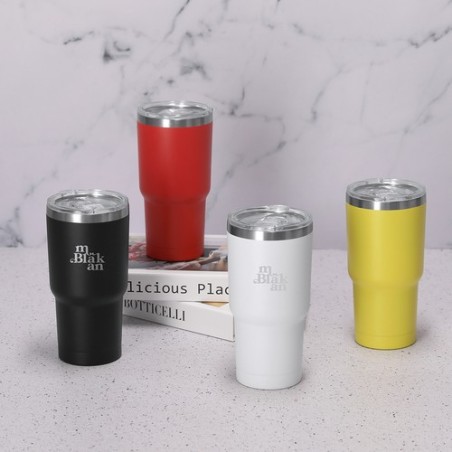 Verre thermique personnalisé pas cher Haftal Matières : acier inoxydable Couleurs : vert personnalisable avec votre logo