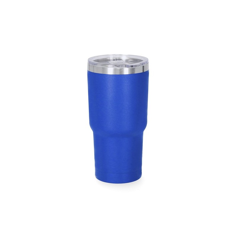 Verre thermique personnalisé pas cher Haftal Matières : acier inoxydable Couleurs : bleu marquage laser ultra précis