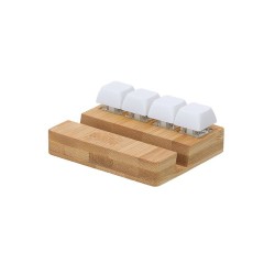 Support antistress personnalisé pas cher - Terap Matières : bambou Couleurs : naturel cadeau entreprise pas cher
