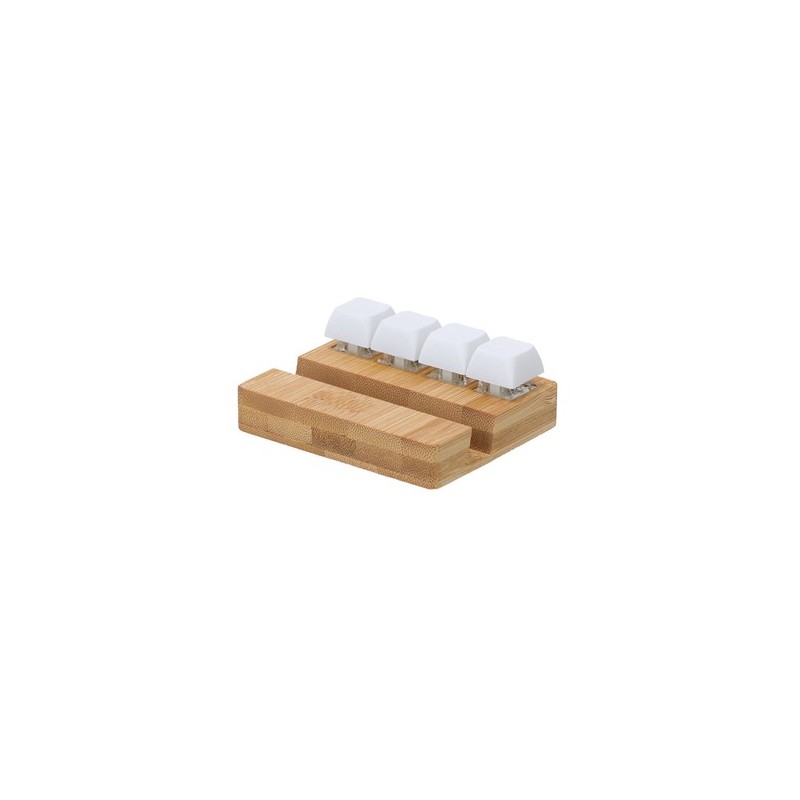 Support antistress personnalisé pas cher - Terap Matières : bambou Couleurs : naturel cadeau entreprise pas cher