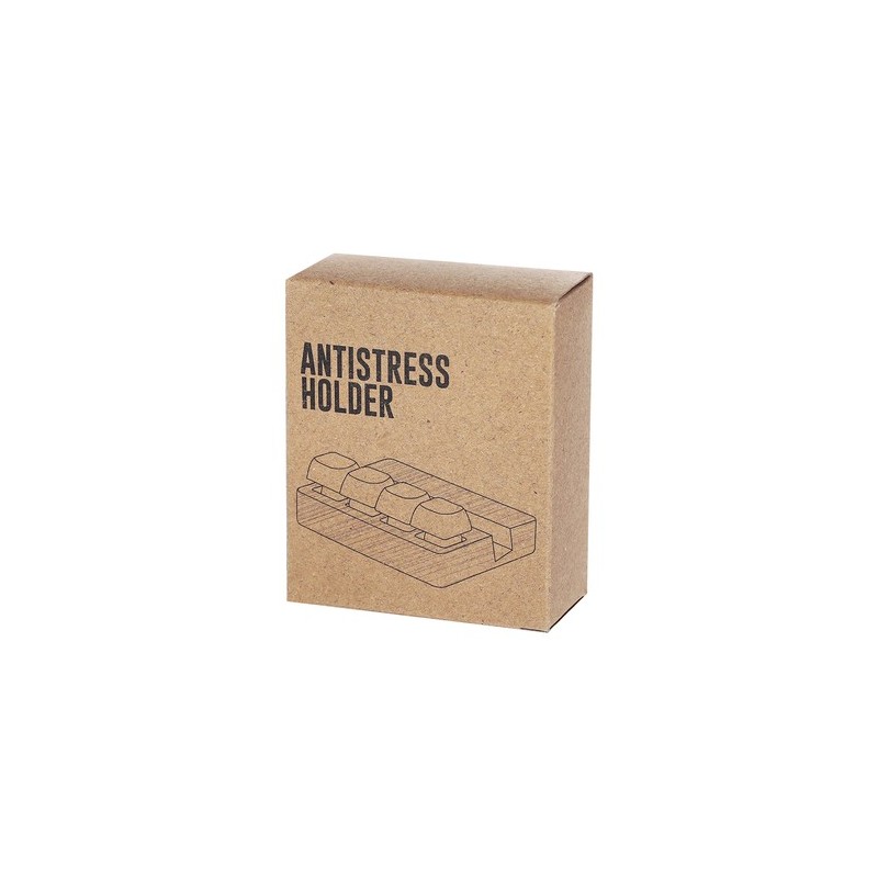 Support antistress personnalisé pas cher - Terap Matières : bambou Couleurs : naturel objet promotionnel éco-responsable