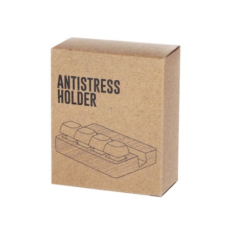 Support antistress personnalisé pas cher - Terap Matières : bambou Couleurs : naturel objet promotionnel éco-responsable