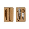 Set de Vin Éco-responsable avec Accessoires de Sommelier Maquin Matières : liège personnalisable avec votre logo
