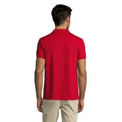 Polo personnalisé homme en polycoton 200g - PRIME MEN Matières : PET Taille textile : 4XL Couleurs : rouge goodies publicitaire 