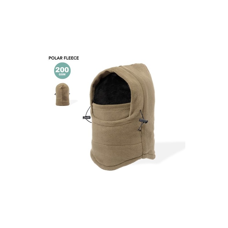 Tour de Cou Personnalisé et Bonnet Tecko Matières : polaire Couleurs : naturel objet promotionnel éco-responsable