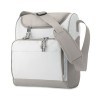 Sac isotherme personnalisé avec poche Zipper idéal pour vos sorties Matières : PET Couleurs : blanc personnalisable avec votre l