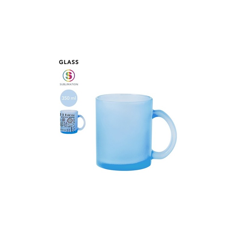 Tasse Personnalisée en Sublimation Éco-responsable Cervan Matières : verre Couleurs : jaune personnalisation rapide en France