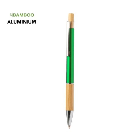 Stylo Éco-responsable Cadeau en Bamboo et Aluminium Weler Matières : bambou Couleurs : noir personnalisation rapide en France