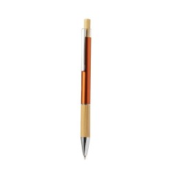 Stylo Éco-responsable Cadeau en Bamboo et Aluminium Weler Matières : bambou Couleurs : blanc goodies publicitaire événementiel