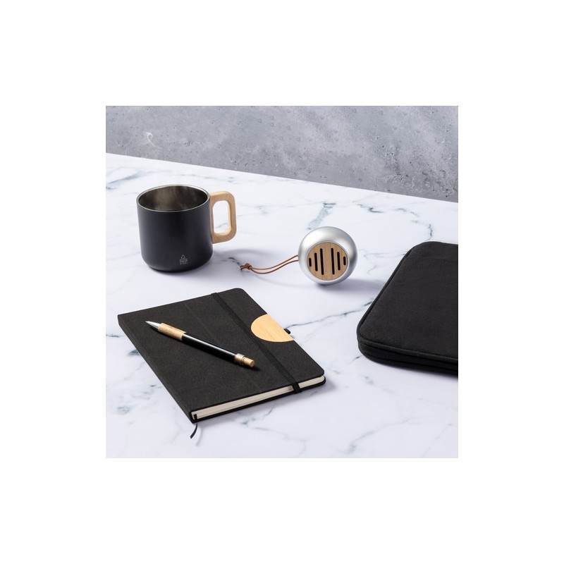 Stylo Éco-responsable Cadeau en Bamboo et Aluminium Weler Matières : bambou Couleurs : blanc goodies entreprise design