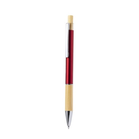 Stylo Éco-responsable Cadeau en Bamboo et Aluminium Weler Matières : bambou Couleurs : bleu impression haute définition