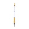 Stylo Éco-responsable Cadeau en Bamboo et Aluminium Weler Matières : bambou Couleurs : bleu goodies personnalisé en stock