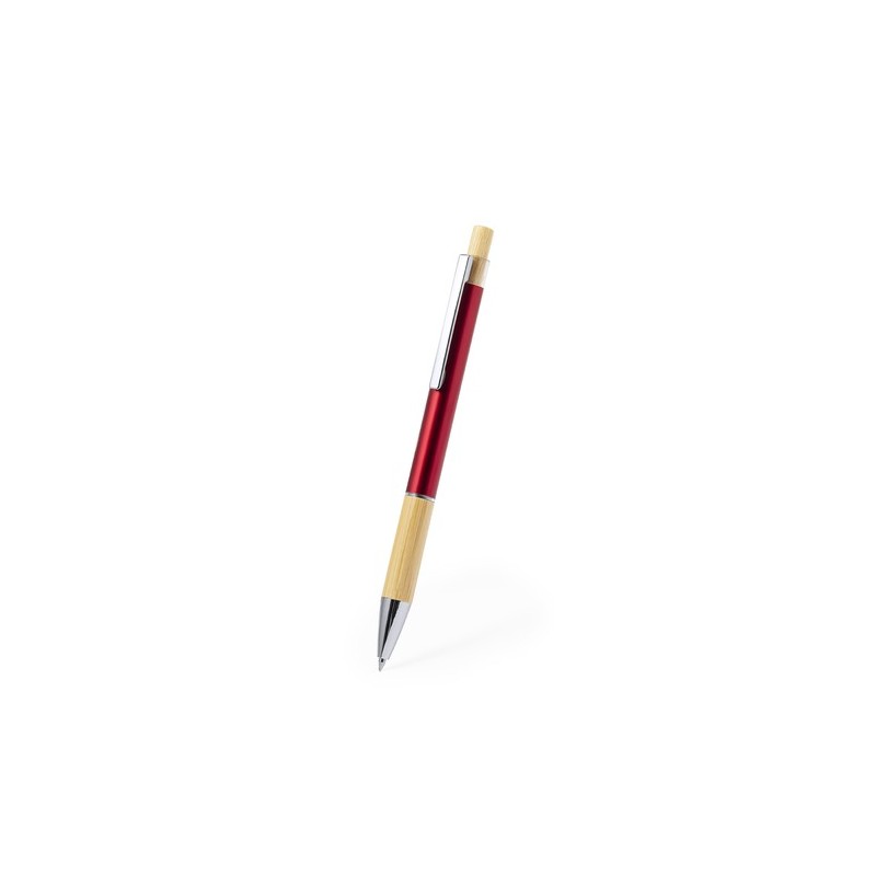 Stylo Éco-responsable Cadeau en Bamboo et Aluminium Weler Matières : bambou Couleurs : bleu livraison express 24h 48h