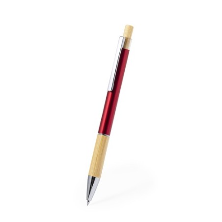 Stylo Éco-responsable Cadeau en Bamboo et Aluminium Weler Matières : bambou Couleurs : bleu livraison express 24h 48h