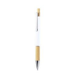 Stylo Éco-responsable Cadeau en Bamboo et Aluminium Weler Matières : bambou Couleurs : vert personnalisable avec votre logo