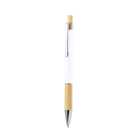 Stylo Éco-responsable Cadeau en Bamboo et Aluminium Weler Matières : bambou Couleurs : vert personnalisable avec votre logo