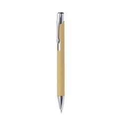 Stylo Bille Éco-responsable Personnalisé - Uzor Matières : papier recyclé Couleurs : bleu cadeau affaires élégant