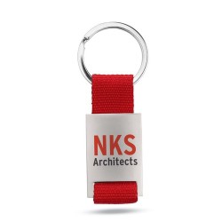 Porte-clés Rectangulaire Personnalisé TECH Matières : métal Couleurs : rouge livraison express 24h 48h