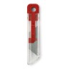 Cutter plastique personnalisé pas cher idéal pour vos bureaux - HIGHCUT Matières : polystyrène (PS) Couleurs : rouge personnalis